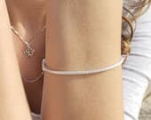 Product image thumbnail 5 for Foxtail Bracelet | .925 Sterling Silver (6", 6.5", 7", 7.5" + 8" lengths)