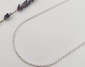 Product image thumbnail 3 for 1.8mm .925 Sterling Silver Rope Chain Necklace: Italian Made  | (16", 18", 20", 22", 24", 30" + 36" lengths)