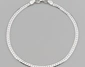 Product image thumbnail 3 for 3mm Herringbone Chain Bracelet | .925 Sterling Silver (7", 7.5" + 8" lengths)