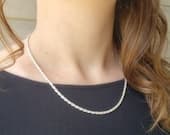 Product image thumbnail 7 for 2.6mm Rope Chain Necklace | .925 Sterling Silver (16", 18", 20" + 22" lengths)