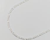 Product image thumbnail 3 for 3mm Figaro Chain Necklace | .925 Sterling Silver ( 16", 18", 20", + 22" lengths)