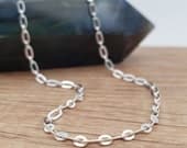 Product image thumbnail 1 for Figaro-Rolo Chain Necklace | .925 Sterling Silver (16", 20", 22" lengths) Dainty Chain
