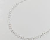 Product image thumbnail 3 for Heart Chain Necklace | .925 Sterling Silver (18" length)