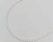 Product image thumbnail 3 for 3mm Bismark Chain Necklace | .925 Sterling Silver (16", 18", 20", + 22" lengths)