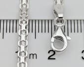 Product image thumbnail 6 for 3mm Bismark Anklet | .925 Sterling Silver (9.5"+ 1" extension (adjustable) length)