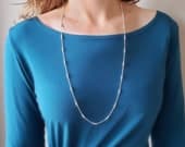 Product image thumbnail 8 for Three Ball Chain Necklace | .925 Sterling Silver (16", 18", 20", 22", 24" + 30" lengths)