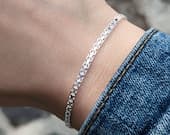 Product image thumbnail 5 for 3mm Bismark Chain Bracelet | .925 Sterling Silver (6.5", 7", 7.5" +  8" lengths)
