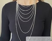 Product image thumbnail 6 for Box Chain Necklace | .925 Sterling Silver (16", 18", 20", 22", 24", 30", 36" lengths)