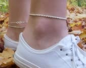 Product image thumbnail 8 for 2.6mm Rope Anklet | .925 Sterling Silver (9.5" + 1" extension (adjustable) length)