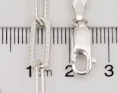 Product image thumbnail 6 for Patterned Paperclip Chain Anklet | .925 Sterling Silver  (10.5" length)