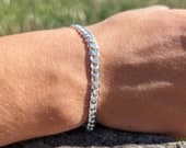 Product image thumbnail 5 for 5.6mm Curb Chain Bracelet | .925 Sterling Silver (6.5", 7", 7.5", 8" + 8.5" lengths)