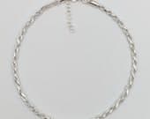 Product image thumbnail 4 for 2.6mm Rope Anklet | .925 Sterling Silver (9.5" + 1" extension (adjustable) length)