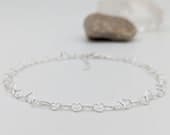 Product image thumbnail 2 for Hearts Chain Anklet | .925 Sterling Silver  (9.25" adjustable length)