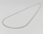 Product image thumbnail 4 for 3mm Bismark Chain Necklace | .925 Sterling Silver (16", 18", 20", + 22" lengths)