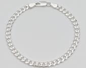 Product image thumbnail 3 for 4.4mm Curb Chain Bracelet | .925 Sterling Silver (6.5", 6.75", 7", 7.75", + 8.25" lengths)