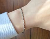 Product image thumbnail 8 for Twisted Oxidized Snake Bracelet | .925 Sterling Silver (6.5", 7", + 7.5" lengths)