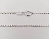 Product image thumbnail 6 for Sparkly Twisted Box Chain Necklace: .925 Sterling Silver, Italian Made
