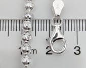 Product image thumbnail 9 for Beaded 4mm Diamond Cut Ball Bracelet | .925 Sterling Silver (7", 7.5" + 8" lengths)