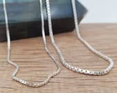Product image thumbnail 1 for Box Chain Necklace | .925 Sterling Silver (16", 18", 20", 22", 24", 30", 36" lengths)