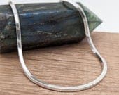 Product image thumbnail 1 for 2mm Square Snake Chain Necklace | .925 Sterling Silver (18", 20" lengths)
