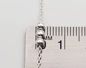 Product image thumbnail 6 for Three Ball Anklet | .925 Sterling Silver (9.25" + 1" extension (adjustable) length)