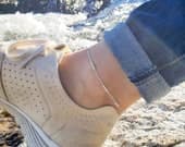 Product image thumbnail 7 for Three Ball Anklet | .925 Sterling Silver (9.25" + 1" extension (adjustable) length)