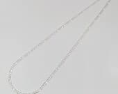 Product image thumbnail 4 for 3mm Figaro Chain Necklace | .925 Sterling Silver ( 16", 18", 20", + 22" lengths)