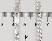 Product image thumbnail 7 for 4.4mm Curb Chain Necklace | .925 Sterling Silver ( 18", 20", 22", + 24" lengths)