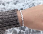 Product image thumbnail 7 for Margherita Chain Bracelet | .925 Sterling Silver (6.5", 7", 7.5", 8" + 8.5" lengths)