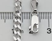 Product image thumbnail 4 for 4.4mm Curb Chain Bracelet | .925 Sterling Silver (6.5", 6.75", 7", 7.75", + 8.25" lengths)