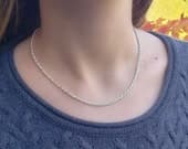 Product image thumbnail 4 for 2.6mm Rope Chain Necklace | .925 Sterling Silver (16", 18", 20" + 22" lengths)