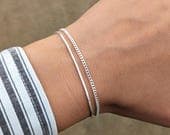 Product image thumbnail 5 for 2.2mm Curb Chain Bracelet | .925 Sterling Silver (6.5" + 7" lengths)