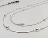 Product image thumbnail 4 for Snake Ball Necklace | .925 Sterling Silver (14", 16", and 18" lengths)