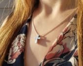 Product image thumbnail 4 for Sparkly Twisted Box Chain Necklace: .925 Sterling Silver, Italian Made