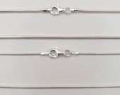 Product image thumbnail 2 for Snake Chain Necklace | .925 Sterling Silver (16", 18", 20", 22", 24", 30", 36" lengths)