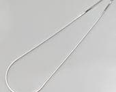 Product image thumbnail 6 for 2mm Square Snake Chain Necklace | .925 Sterling Silver (18", 20" lengths)