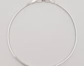 Product image thumbnail 4 for Square Snake Chain Bracelet | .925 Sterling Silver (6", 6.5", 7", 7.5", 8", + 8.5" lengths)