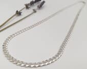 Product image thumbnail 5 for 4.4mm Curb Chain Necklace | .925 Sterling Silver ( 18", 20", 22", + 24" lengths)
