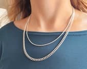 Product image thumbnail 6 for 4.4mm Curb Chain Necklace | .925 Sterling Silver ( 18", 20", 22", + 24" lengths)