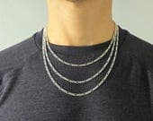 Product image thumbnail 8 for 3mm Figaro Chain Necklace | .925 Sterling Silver ( 16", 18", 20", + 22" lengths)