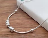 Product image thumbnail 1 for Beaded Ball Anklet | .925 Sterling Silver (9" + 1" extension (adjustable) length)