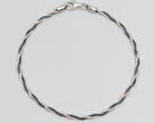 Product image thumbnail 3 for Twisted Oxidized Snake Bracelet | .925 Sterling Silver (6.5", 7", + 7.5" lengths)