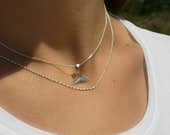 Product image thumbnail 7 for Sparkly Twisted Box Chain Necklace: .925 Sterling Silver, Italian Made