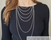 Product image thumbnail 9 for Snake Chain Necklace | .925 Sterling Silver (16", 18", 20", 22", 24", 30", 36" lengths)