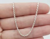 Product image thumbnail 4 for 1.8mm Rope Anklet | .925 Sterling Silver (9.25" + 1" extension (adjustable) length)