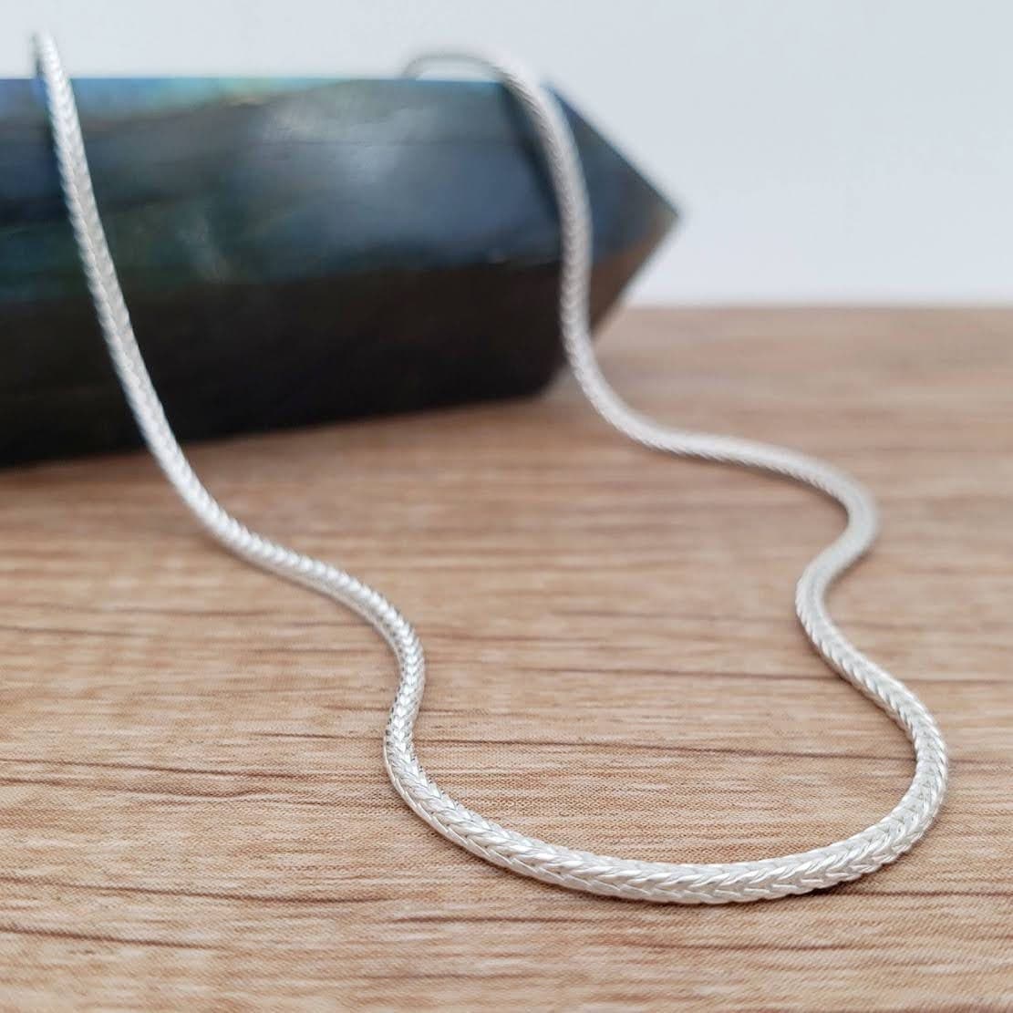 Main listing image for 1.2mm Foxtail Chain Necklace | .925 Sterling Silver (16", 18", 20", 22", 24" lengths)