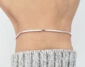 Product image thumbnail 1 for Square Snake Chain Bracelet | .925 Sterling Silver (6", 6.5", 7", 7.5", 8", + 8.5" lengths)