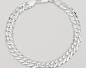 Product image thumbnail 3 for 6.5mm Rombo Bracelet (Double Curb) | .925 Sterling Silver (7.5" + 8" lengths)