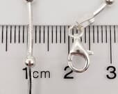 Product image thumbnail 7 for Sterling Silver Snake Chain Bracelet: Diamond Cut Ball Bracelet