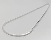 Product image thumbnail 4 for 2mm Square Snake Chain Necklace | .925 Sterling Silver (18", 20" lengths)